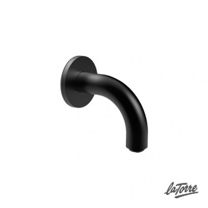 ΣΤΟΜΙΟ ΕΠΙΤΟΙΧΟ 10cm Φ24mm TECH LA TORRE BLACK MATT
