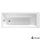 Μπανιέρα Ακρυλική CUBIC 180x80, Sirene White