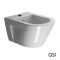 NORM/50 White Glossy κρεμαστό μπιντέ, GSI