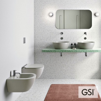 PURA/50 Swirlflush® Cenere με κάλυμμα Super Slim Soft Close, GSI