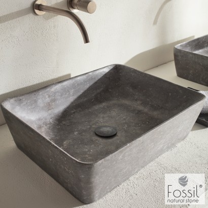 Νιπτήρας Μαρμάρινος Jade 50x38 h.14 Fossil Grey