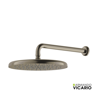 Κεφαλή Ντους Φ35εκ. με μπράτσο Οροφής LUMIERE VICARIO, Black Brushed